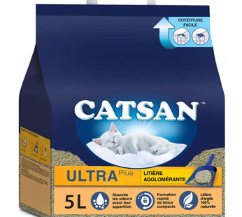 CATSAN Ultra Plus Litière minérale agglomérante pour chat