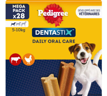 PEDIGREE Dentastix – Bâtonnets hygiène bucco-dentaire petit chien (28 x 15,7 g)