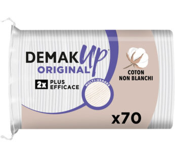 DEMAK&rsquo;UP Original Cotons ovales à démaquiller – 70 cotons