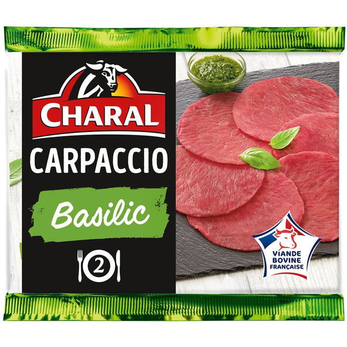 CHARAL - Carpaccio de boeuf au basilic 230 g