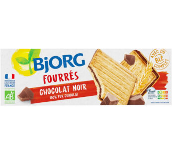 BJORG – Biscuits fourrés au chocolat noir bio 225 g