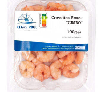 KLAAS PUUL – Crevettes roses jumbo décortiquées 100 g