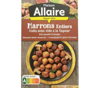 ALLAIRE – Marrons cuits à la vapeur 2 x 200 g
