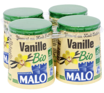 MALO – Yaourts aromatisés à la vanille 4 x 125 g