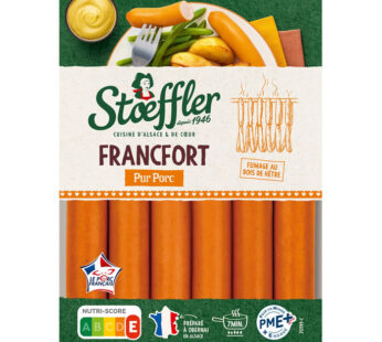 STOEFFLER La Francfort – Saucisses de Francfort (6 x 40 g)