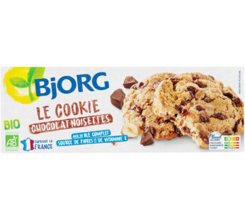 BJORG – Cookies aux pépites de chocolat et noisettes bio 200g