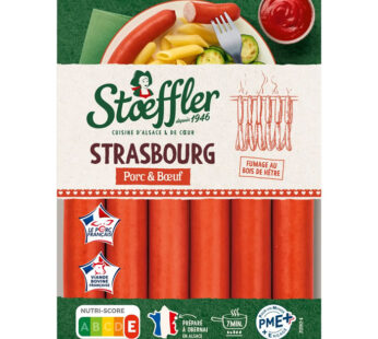 STOEFFLER La Strasbourg – Saucisses de Strasbourg (6 x 40 g)