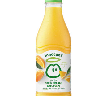 INNOCENT – Pur jus d&rsquo;orange avec pulpe 90 cl