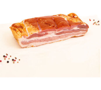 VERITABLE – Poitrine de porc demi-sel fumé au bois de hêtre 600 g