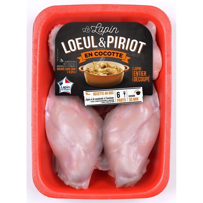 LOEUL & PIRIOT - Lapin entier découpé 1 kg