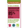 ETHIQUABLE - Tablette de chocolat noir 85% bio - 100 g
