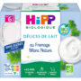 HIPP - Fromage blanc nature dès 6 mois bio - 4 x 100 g