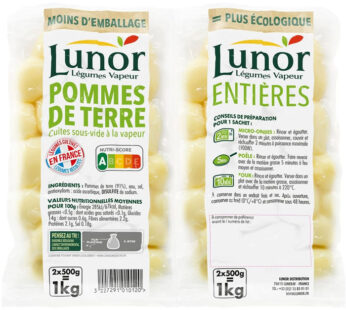 LUNOR – Pommes de terre entières cuites 2 x 500 g