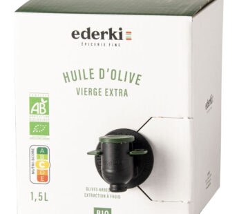EDERKI – Huile d&rsquo;olive vierge extra bio – 1.5 L
