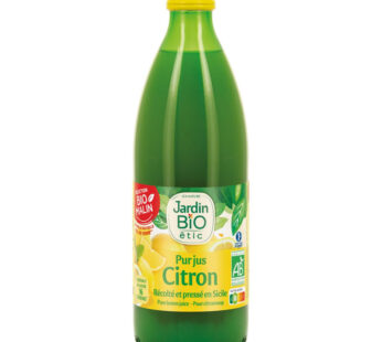 Pur jus de citron bio – JARDIN BIO Étic