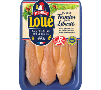 LOUE – Aiguillettes de poulet fermier Label Rouge IGP (180 g)
