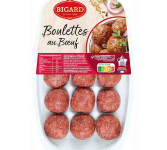 BIGARD – Boulettes au bœuf nature 15 x 25 g