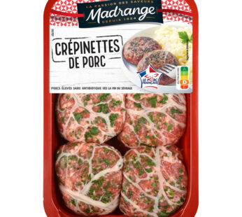 MADRANGE – Crépinettes de porc 6 x 128,3 g