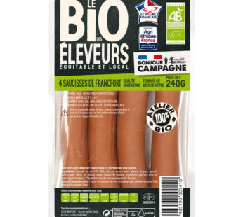 LE BIO DES ELEVEURS Saucisses de francfort bio