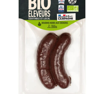 LE BIO DES ELEVEURS Boudins noirs aux oignons bio