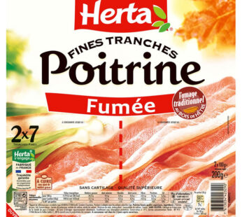 HERTA – Poitrine fumée en tranches (2 x 100 g)