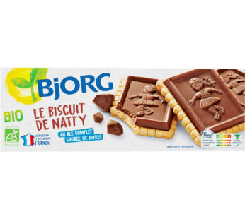 BJORG – Biscuits petit beurre avec tablette de chocolat noir bio 150g