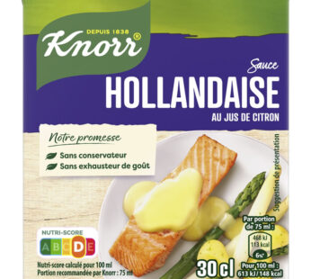 KNORR – Sauce hollandaise au jus de citron – 30 cl