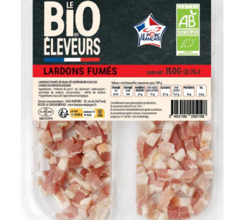 LE BIO DES ELEVEURS – Lardons fumés bio (2 x 75 g)