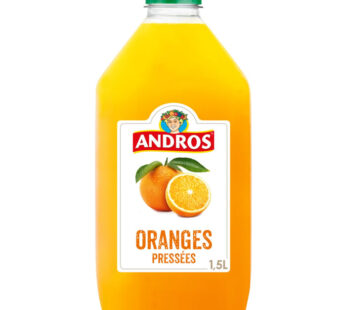 ANDROS – Pur jus d&rsquo;orange pressée avec pulpe 1,5L