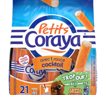 CORAYA – Petits Bâtonnets de surimi et sauce cocktail 210 g