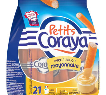 CORAYA – Petits Bâtonnets de surimi et sauce mayonnaise 210 g