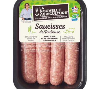 LA NOUVELLE AGRICULTURE – Saucisses de Toulouse 4 x 125 g