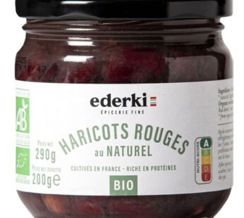 EDERKI – Haricots rouges au naturel bio – 200 g