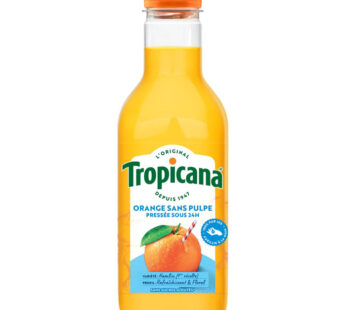 TROPICANA – Pur jus d&rsquo;orange sans pulpe 90 cl