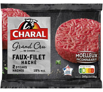 CHARAL – Faux-filet haché 10% M.G 2 x 130 g
