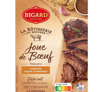 BIGARD La Rôtisserie du Boucher – Joue de boeuf et son jus carbonade 400 g