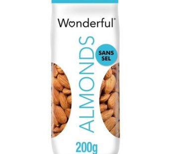 WONDERFUL – Amandes décortiquées grillées sans sel 200g