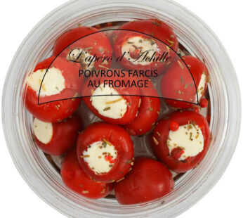 L&rsquo;APERO D&rsquo;ACHILLE – Petits poivrons farcis au fromage de vache et à la ricotta