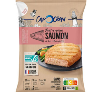 CAP OCEAN – Hachés de saumon à la ciboulette ASC 2 x 100 g