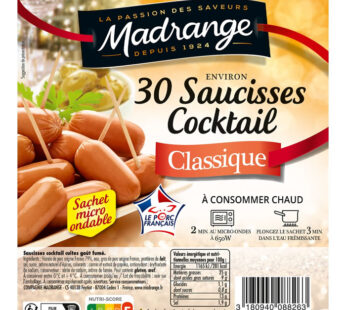 MADRANGE Saucisses cocktail goût fumé