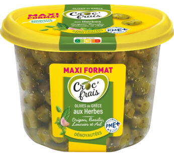 CROC&rsquo; FRAIS – Olives de Grèce dénoyautées aux herbes 500 g