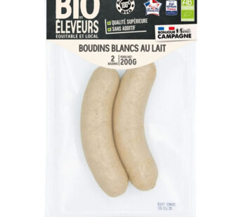 LE BIO DES ELEVEURS Boudins blancs au lait bio