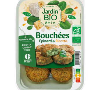 Jardin Bio Étic – Bouchées de riz aux épinards, ricotta et emmental bio 180g
