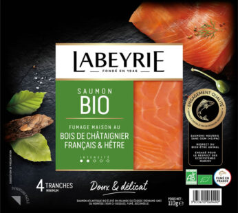 LABEYRIE – Saumon fumé bio 110 g