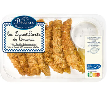 MAISON BRIAU – Croustillants de limande avec sauce ciboulette label MSC 370 g