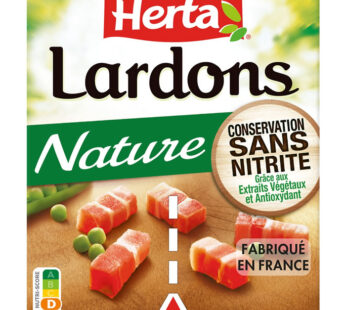 HERTA – Lardons nature sans nitrite (2 x 75 g)