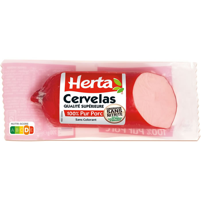 HERTA Cervelas pur porc sans nitrite
