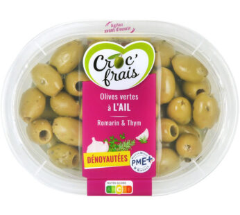 CROC&rsquo; FRAIS – Olives vertes dénoyautées à la grecque 200 g