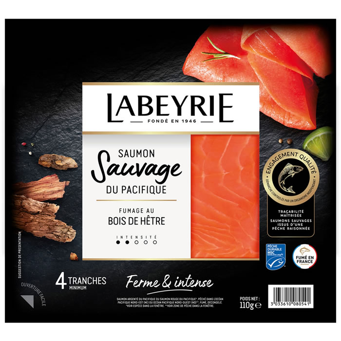 Saumon fumé sauvage du Pacifique MSC - LABEYRIE