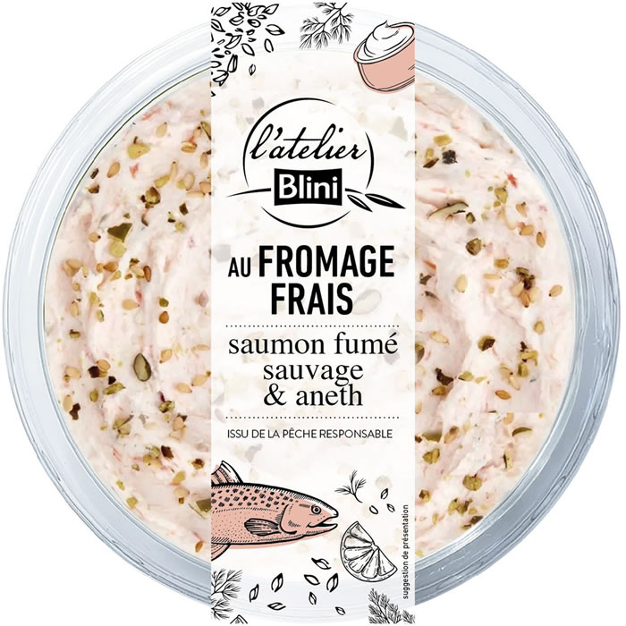 Tartinable de fromage frais et saumon fumé sauvage - L'ATELIER BLINI